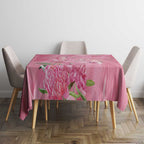 Australia Breast Cancer Awareness Tablecloth Think Pink Cockatoos Ribbon - Aussie Hoodie