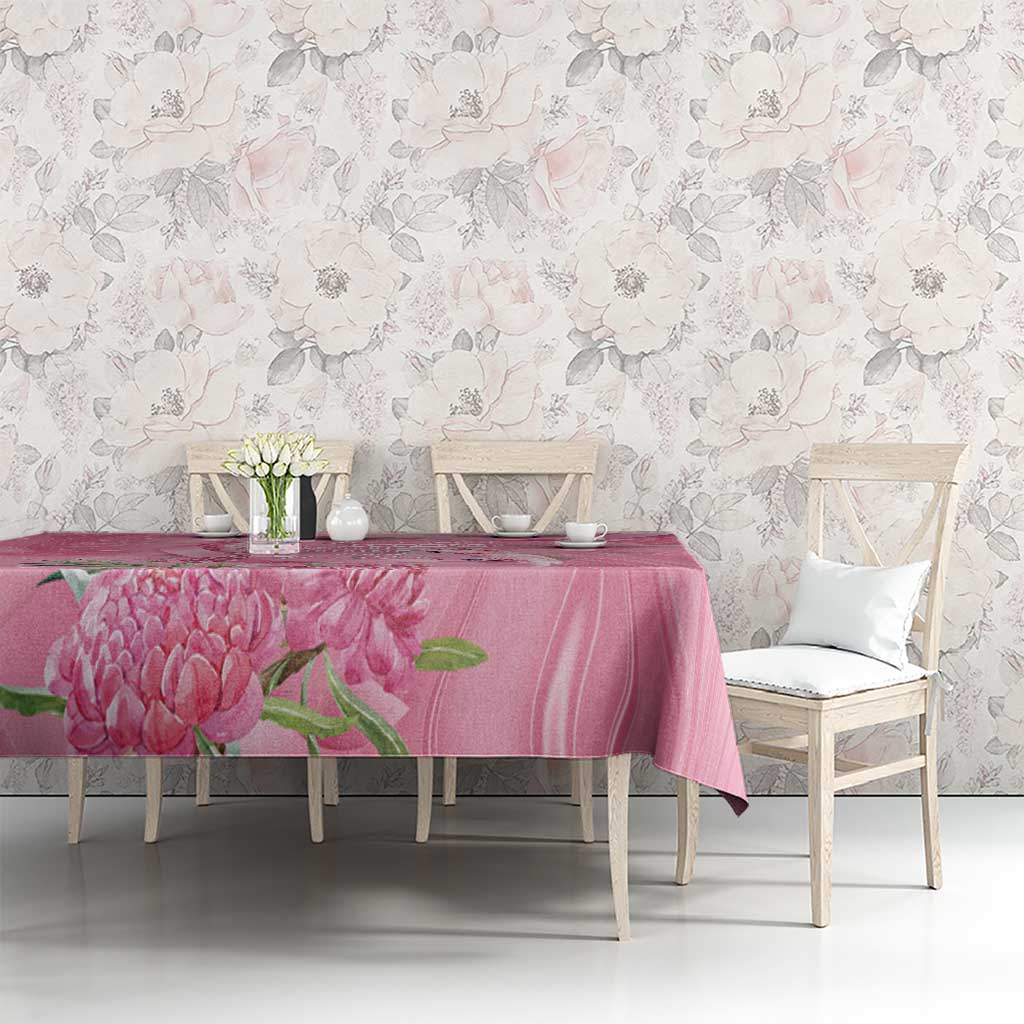 Australia Breast Cancer Awareness Tablecloth Think Pink Cockatoos Ribbon - Aussie Hoodie