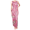 Australia Breast Cancer Awareness Tank Maxi Dress Think Pink Cockatoos Ribbon - Aussie Hoodie