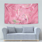 Australia Breast Cancer Awareness Tapestry Think Pink Cockatoos Ribbon - Aussie Hoodie
