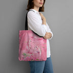 Australia Breast Cancer Awareness Tote Bag Think Pink Cockatoos Ribbon - Aussie Hoodie
