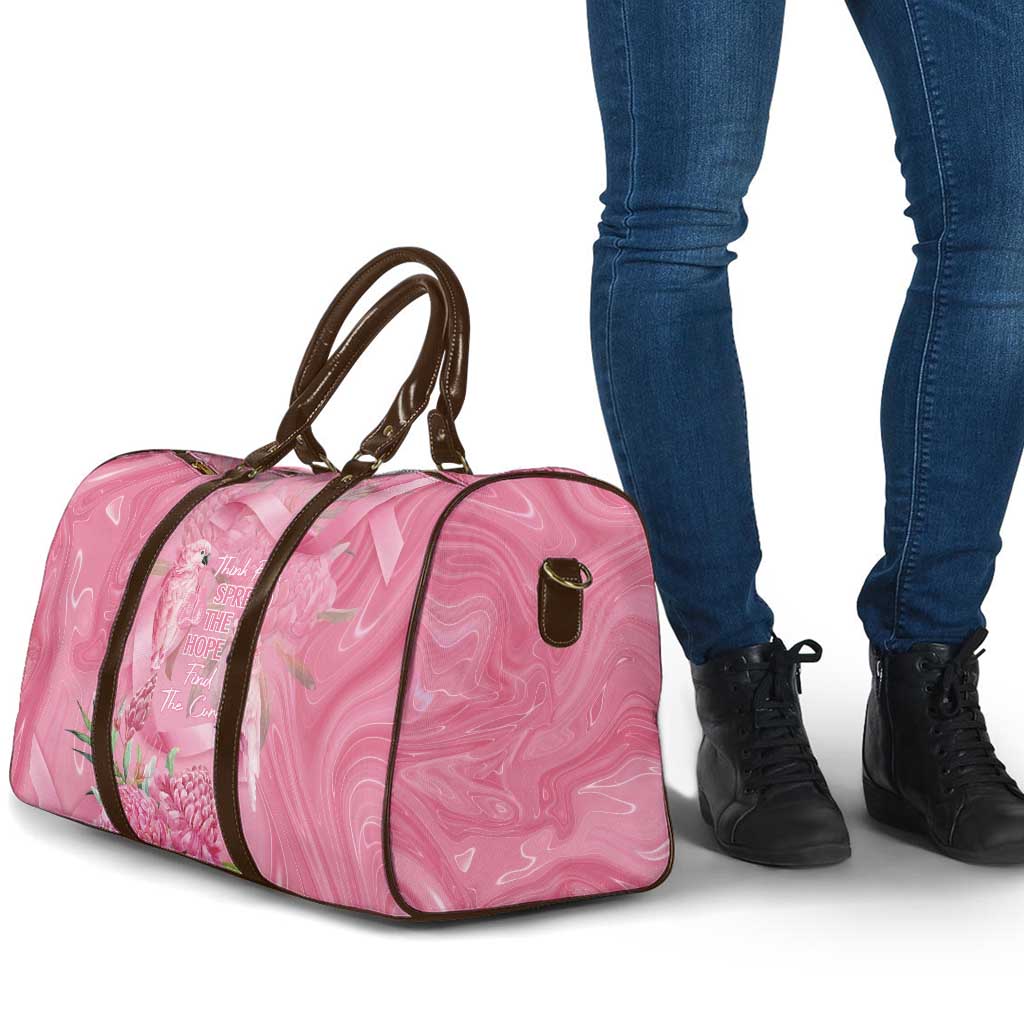 Australia Breast Cancer Awareness Travel Bag Think Pink Cockatoos Ribbon - Aussie Hoodie