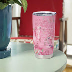 Australia Breast Cancer Awareness Tumbler Cup Think Pink Cockatoos Ribbon - Aussie Hoodie