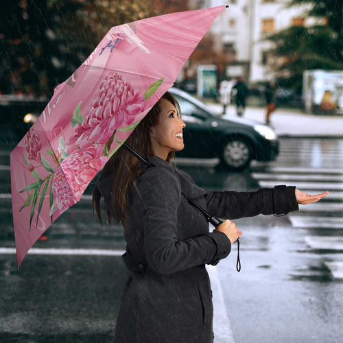 Australia Breast Cancer Awareness Umbrella Think Pink Cockatoos Ribbon - Aussie Hoodie