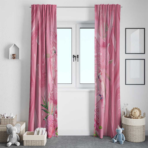 Australia Breast Cancer Awareness Window Curtain Think Pink Cockatoos Ribbon - Aussie Hoodie
