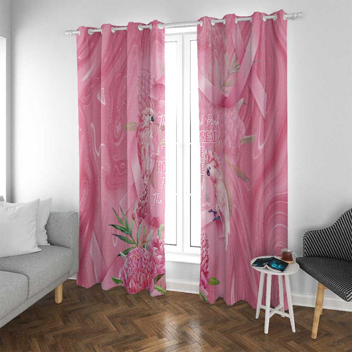 Australia Breast Cancer Awareness Window Curtain Think Pink Cockatoos Ribbon - Aussie Hoodie