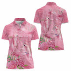 Australia Breast Cancer Awareness Women Polo Shirt Think Pink Cockatoos Ribbon - Aussie Hoodie