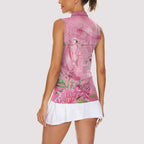 Australia Breast Cancer Awareness Women Sleeveless Polo Shirt Think Pink Cockatoos Ribbon - Aussie Hoodie