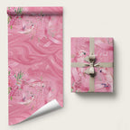 Australia Breast Cancer Awareness Wrapping Paper Think Pink Cockatoos Ribbon - Aussie Hoodie