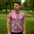 Australia Breast Cancer Awareness Zipper Polo Shirt Think Pink Cockatoos Ribbon - Aussie Hoodie