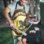 Superb Fairywren Bottlebrush Australia Indigenous Art Apron