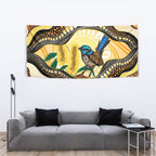Superb Fairywren Bottlebrush Australia Indigenous Art Tapestry
