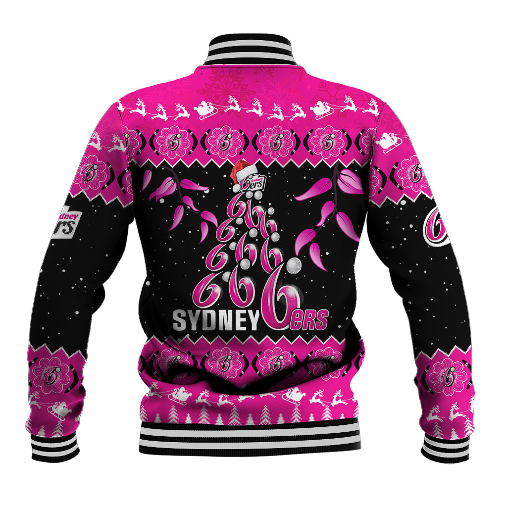 sydney-sixers-cricket-christmas-baseball-jacket-merry-xmas-2023-indigenous-art
