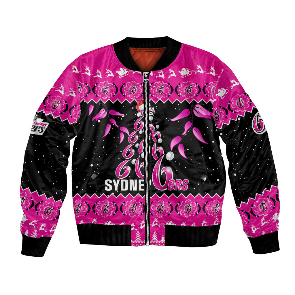 sydney-sixers-cricket-christmas-bomber-jacket-merry-xmas-2023-indigenous-art