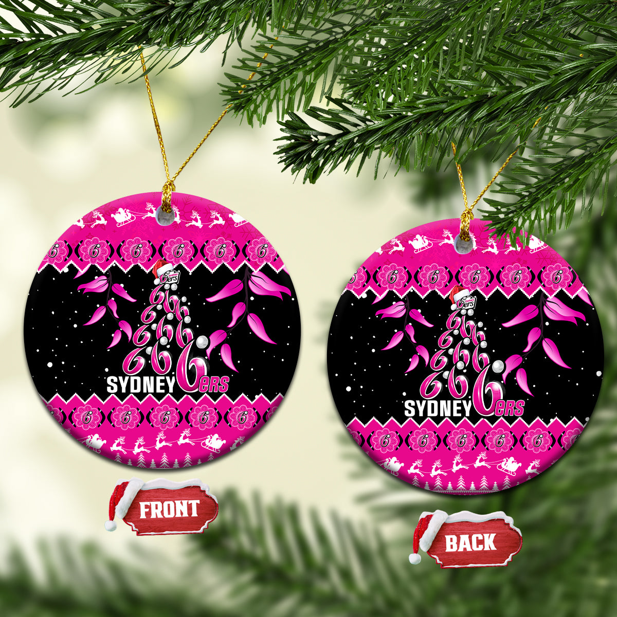 sydney-sixers-cricket-christmas-ceramic-ornament-merry-xmas-2023-indigenous-art