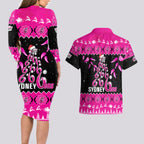 sydney-sixers-cricket-christmas-couples-matching-long-sleeve-bodycon-dress-and-hawaiian-shirt-merry-xmas-2023-indigenous-art