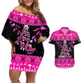 sydney-sixers-cricket-christmas-couples-matching-off-shoulder-short-dress-and-hawaiian-shirt-merry-xmas-2023-indigenous-art