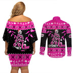 sydney-sixers-cricket-christmas-couples-matching-off-shoulder-short-dress-and-long-sleeve-button-shirt-merry-xmas-2023-indigenous-art