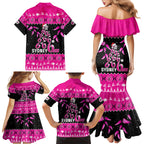 sydney-sixers-cricket-christmas-family-matching-mermaid-dress-and-hawaiian-shirt-merry-xmas-2023-indigenous-art