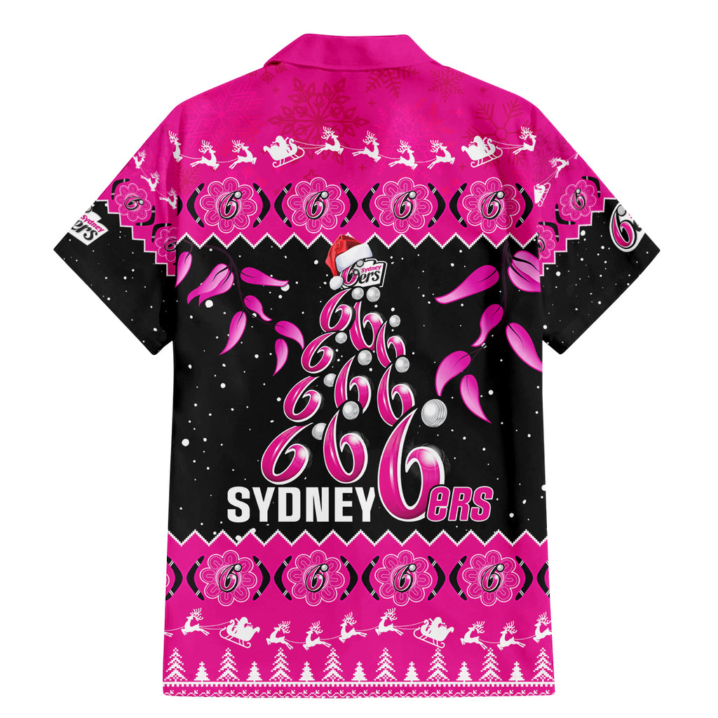 sydney-sixers-cricket-christmas-family-matching-mermaid-dress-and-hawaiian-shirt-merry-xmas-2023-indigenous-art