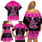 sydney-sixers-cricket-christmas-family-matching-off-shoulder-short-dress-and-hawaiian-shirt-merry-xmas-2023-indigenous-art