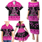 sydney-sixers-cricket-christmas-family-matching-puletasi-dress-and-hawaiian-shirt-merry-xmas-2023-indigenous-art