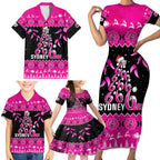 sydney-sixers-cricket-christmas-family-matching-short-sleeve-bodycon-dress-and-hawaiian-shirt-merry-xmas-2023-indigenous-art
