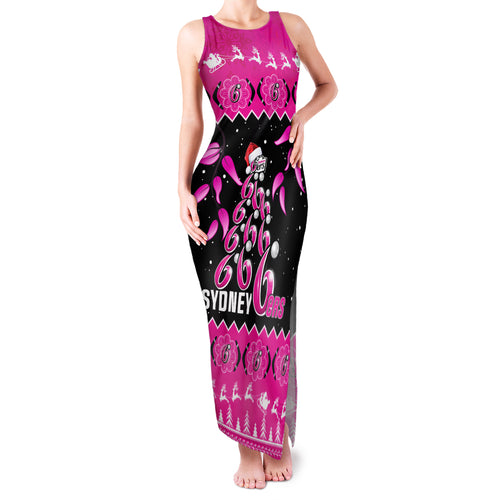 sydney-sixers-cricket-christmas-family-matching-tank-maxi-dress-and-hawaiian-shirt-merry-xmas-2023-indigenous-art