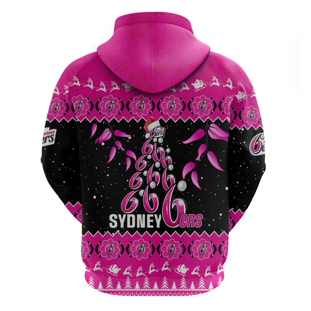 sydney-sixers-cricket-christmas-hoodie-merry-xmas-2023-indigenous-art