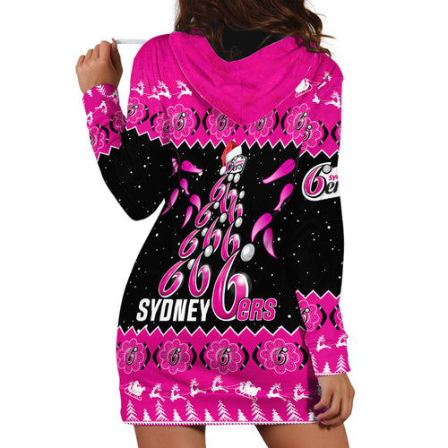 sydney-sixers-cricket-christmas-hoodie-dress-merry-xmas-2023-indigenous-art