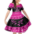 sydney-sixers-cricket-christmas-kid-short-sleeve-dress-merry-xmas-2023-indigenous-art