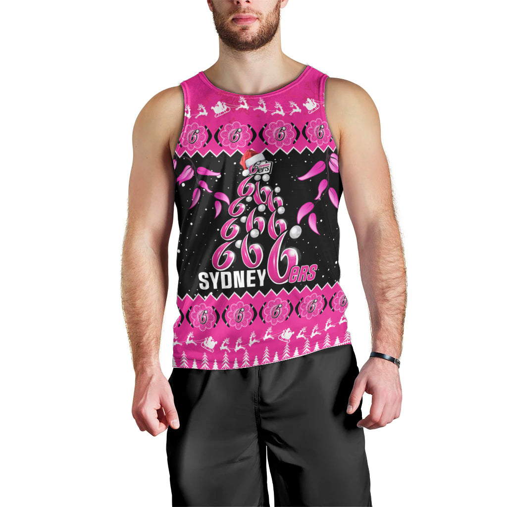 sydney-sixers-cricket-christmas-men-tank-top-merry-xmas-2023-indigenous-art