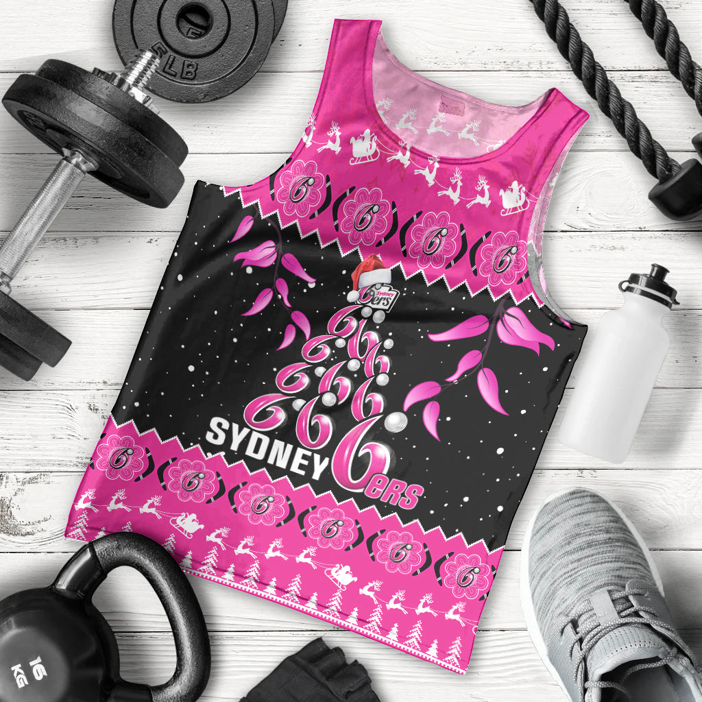 sydney-sixers-cricket-christmas-men-tank-top-merry-xmas-2023-indigenous-art
