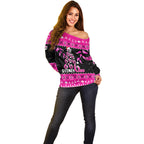 sydney-sixers-cricket-christmas-off-shoulder-sweater-merry-xmas-2023-indigenous-art