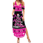 sydney-sixers-cricket-christmas-summer-maxi-dress-merry-xmas-2023-indigenous-art