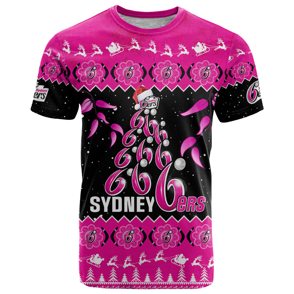 sydney-sixers-cricket-christmas-t-shirt-merry-xmas-2023-indigenous-art