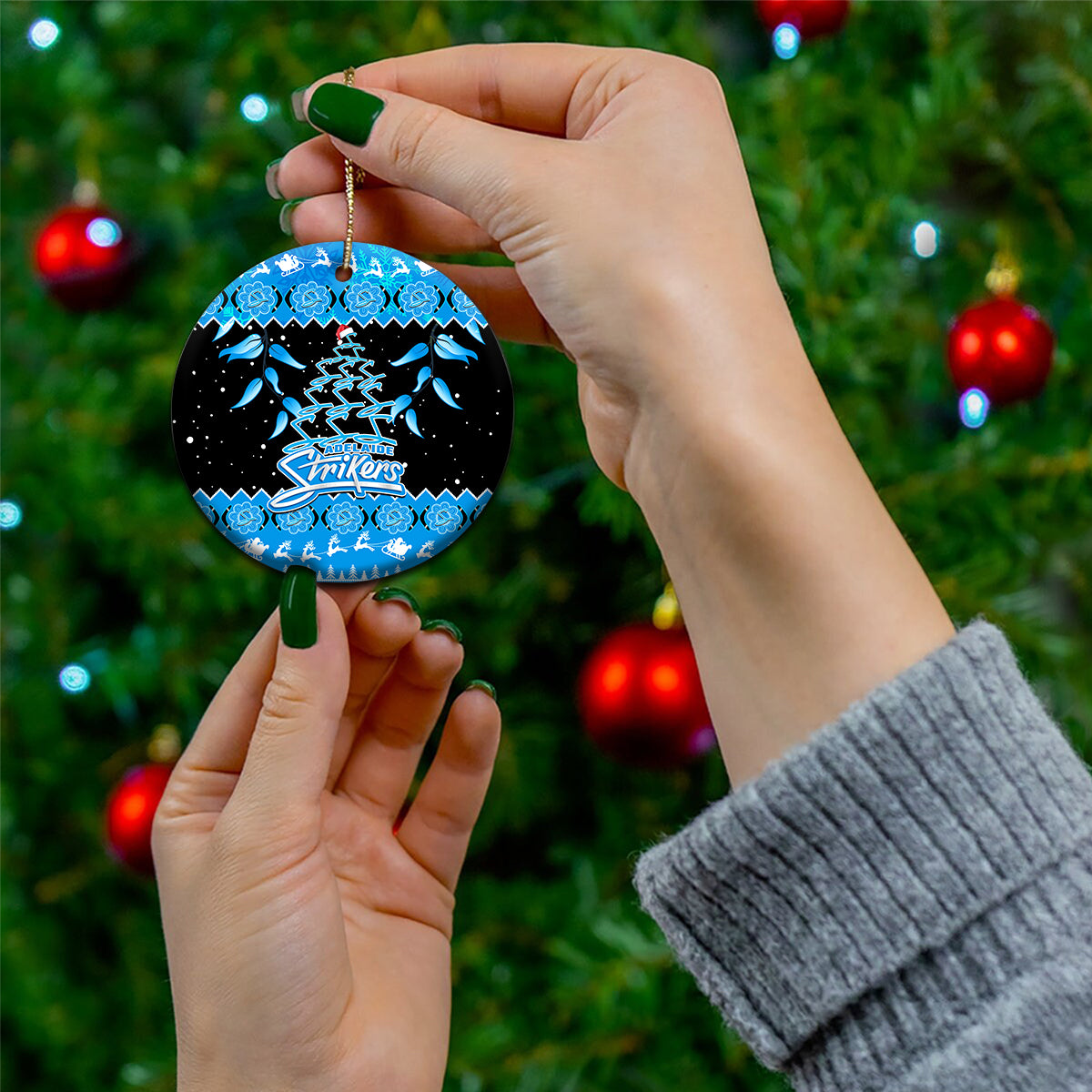 adelaide-strikers-cricket-christmas-ceramic-ornament-merry-xmas-2023-indigenous-art