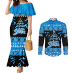 adelaide-strikers-cricket-christmas-couples-matching-mermaid-dress-and-long-sleeve-button-shirt-merry-xmas-2023-indigenous-art