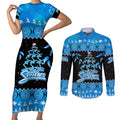 adelaide-strikers-cricket-christmas-couples-matching-short-sleeve-bodycon-dress-and-long-sleeve-button-shirt-merry-xmas-2023-indigenous-art