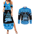 adelaide-strikers-cricket-christmas-couples-matching-summer-maxi-dress-and-long-sleeve-button-shirt-merry-xmas-2023-indigenous-art