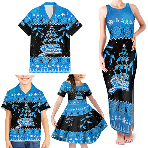 adelaide-strikers-cricket-christmas-family-matching-tank-maxi-dress-and-hawaiian-shirt-merry-xmas-2023-indigenous-art