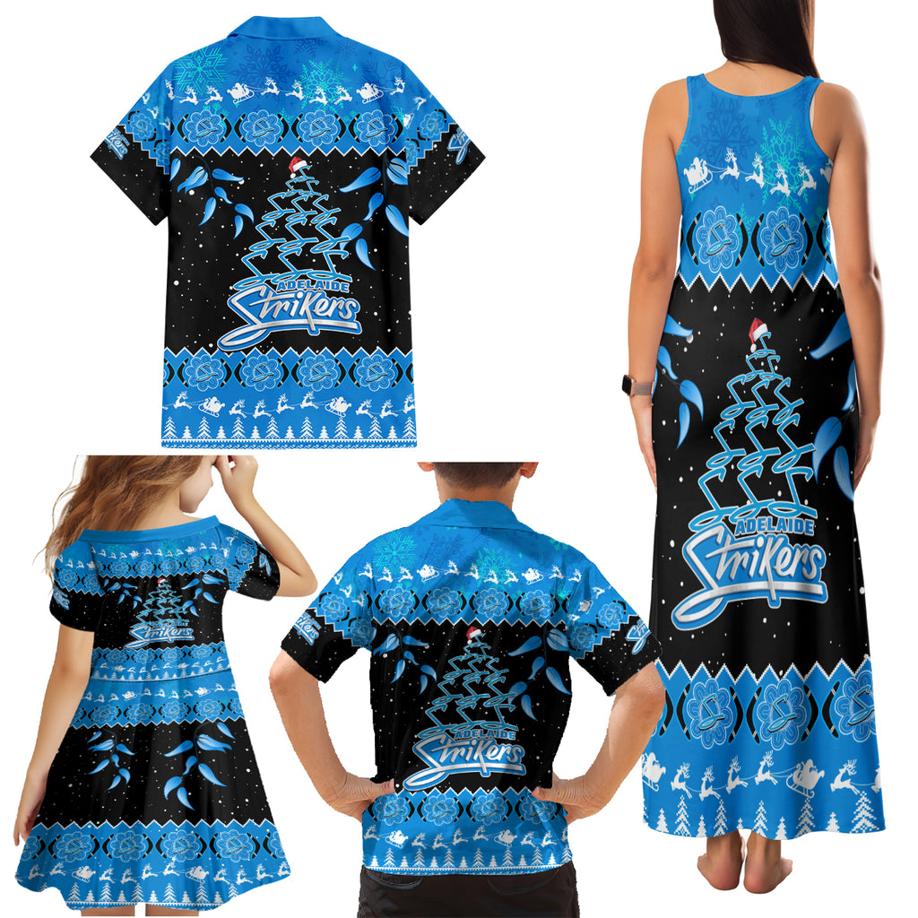 adelaide-strikers-cricket-christmas-family-matching-tank-maxi-dress-and-hawaiian-shirt-merry-xmas-2023-indigenous-art