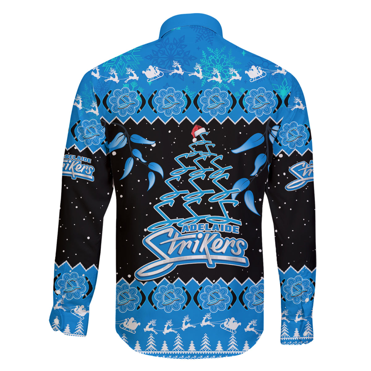 adelaide-strikers-cricket-christmas-family-matching-tank-maxi-dress-and-hawaiian-shirt-merry-xmas-2023-indigenous-art