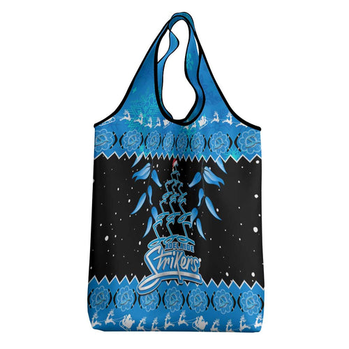 Adelaide Strikers Cricket Christmas Grocery Bag Merry Xmas Indigenous Art