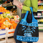 Adelaide Strikers Cricket Christmas Grocery Bag Merry Xmas Indigenous Art