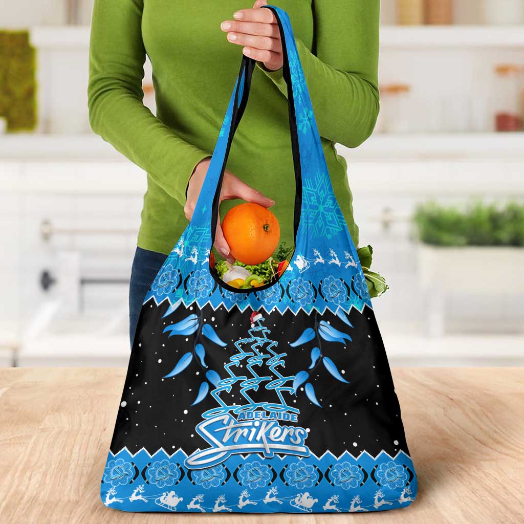 Adelaide Strikers Cricket Christmas Grocery Bag Merry Xmas Indigenous Art
