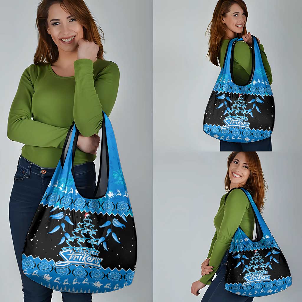 Adelaide Strikers Cricket Christmas Grocery Bag Merry Xmas Indigenous Art