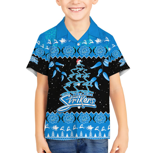 adelaide-strikers-cricket-christmas-hawaiian-shirt-merry-xmas-2023-indigenous-art