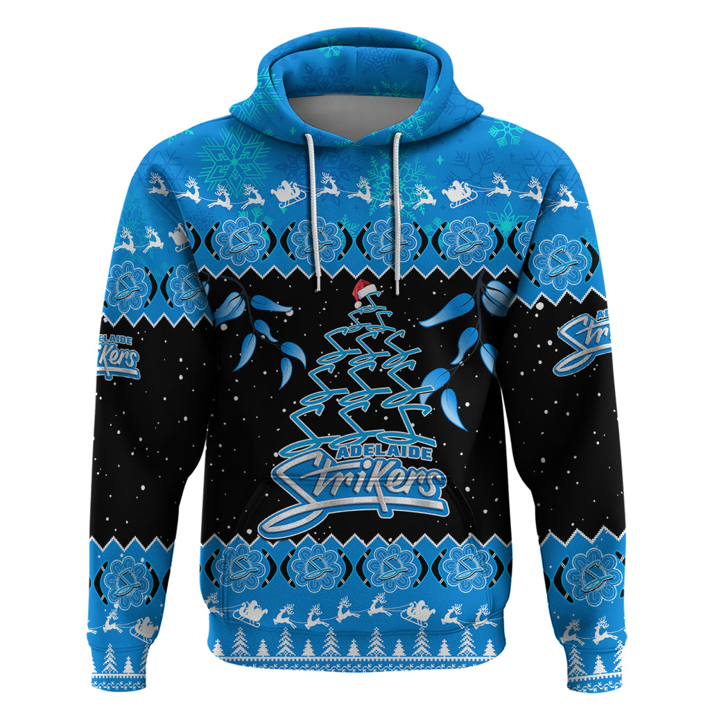 adelaide-strikers-cricket-christmas-hoodie-merry-xmas-2023-indigenous-art