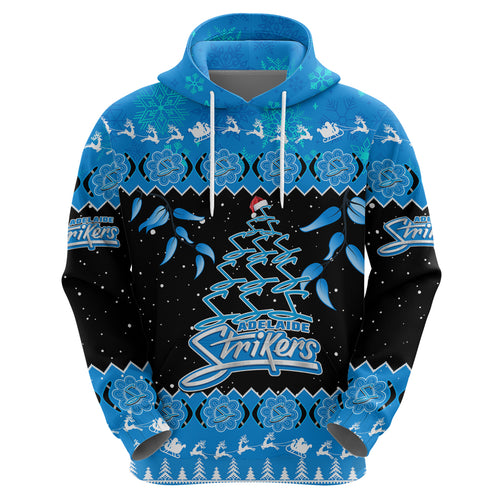 adelaide-strikers-cricket-christmas-hoodie-merry-xmas-2023-indigenous-art